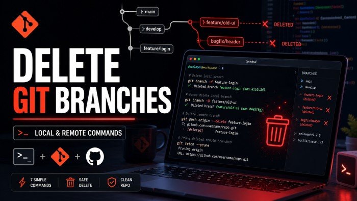 How to Delete Local and Remote Git Branches 7 Simple Commands
